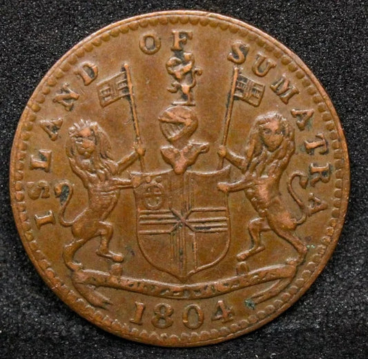 1804/1219 Netherlands East Indies SUMATRA, ISLAND OF Keping KM# Tn1. EF