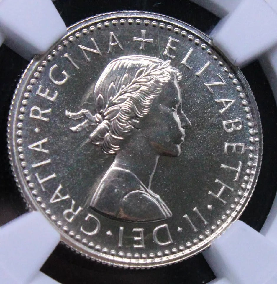 6 pence 1970 Proof. Elizabeth II. NG.C PF70, perfect grade. SOLD..