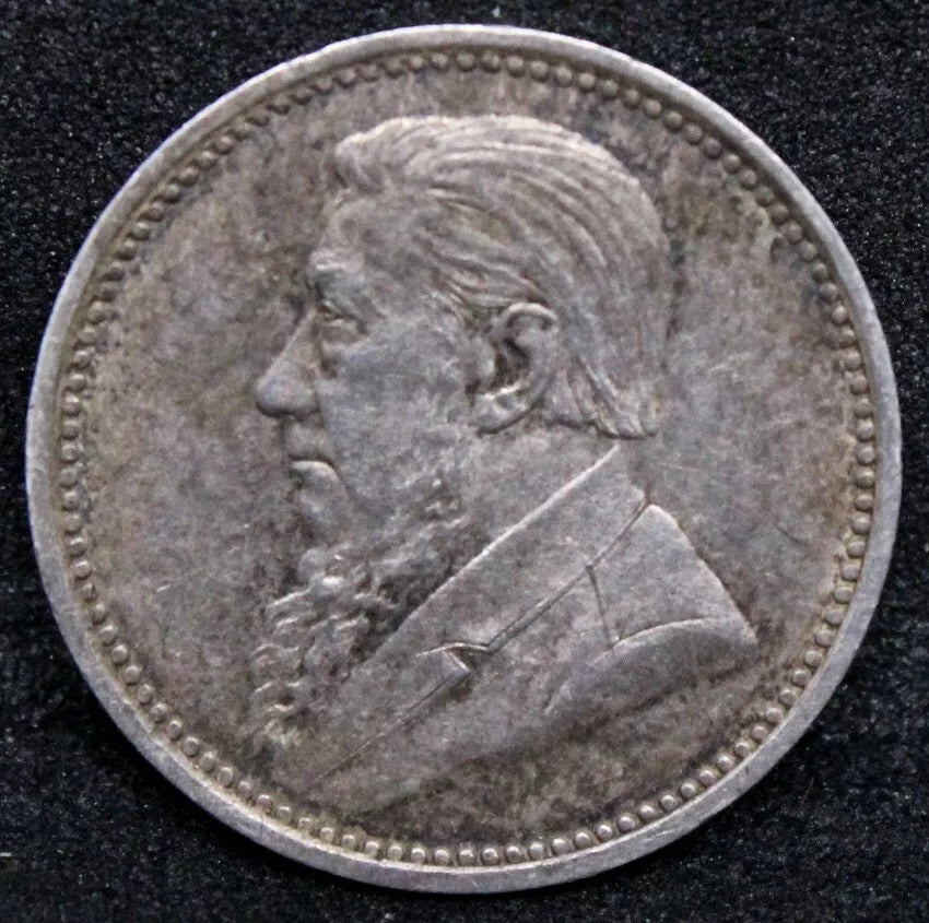 1897 south africa 3 pence. silver coin. KM-3 UNC