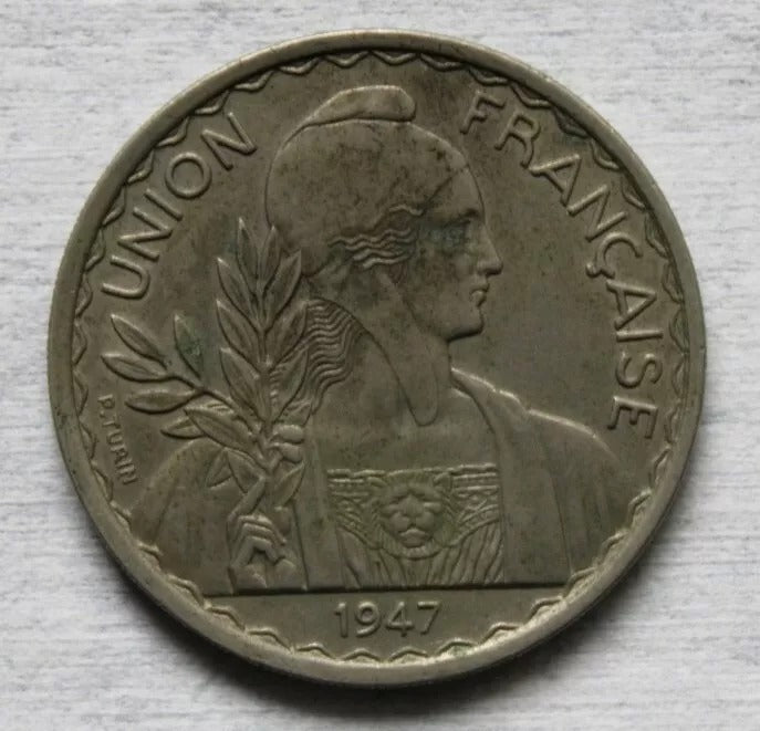 1947 French Indo-China Piastra Km-32.2