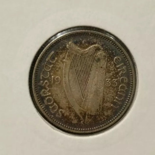 1933 Ireland Republic Shilling KM 6 EF