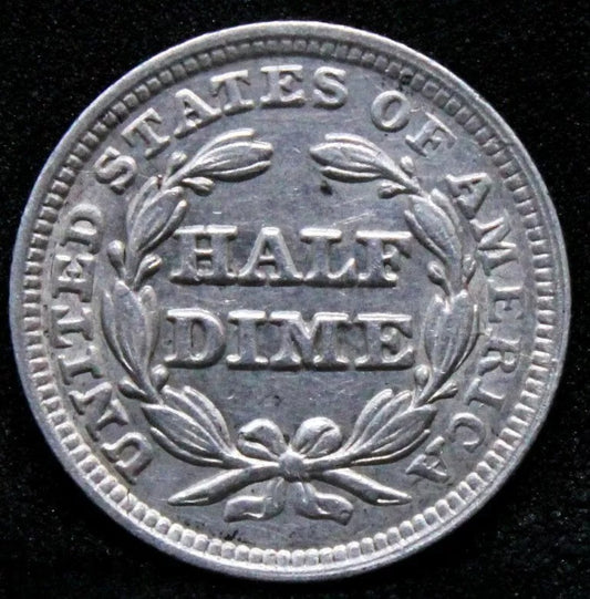 1849 1/2 (Half) Dime, USA Silver Coin UNC (United States America)