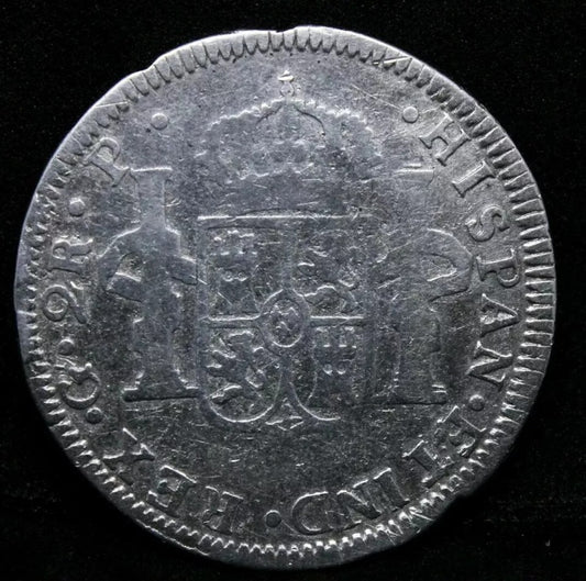 1773 GP 2 Reales, Charles III KM-34.1 Guatemala