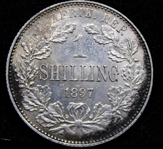 1897 shilling (Zuid Afrikaansche Republiek) - South Africa, EF #2