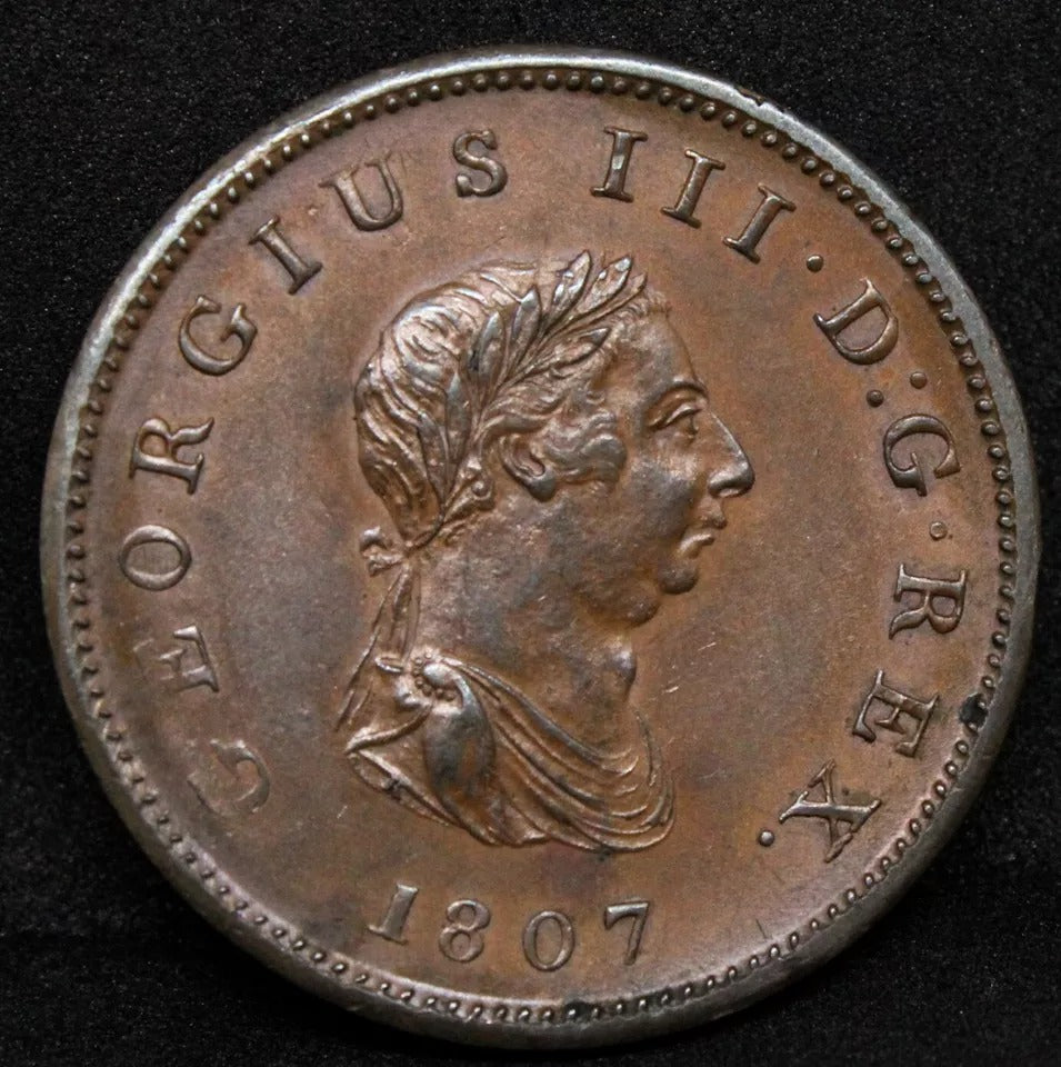 1/2 Penny 1799, Soho issue. Great Britain-King George III. S.3778. UNC