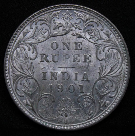 1901-B Victoria India-British Rupee KM 492 UNC