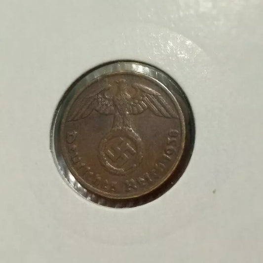 1938 Germany - Third Reich Reichspfennig KM 89 AU