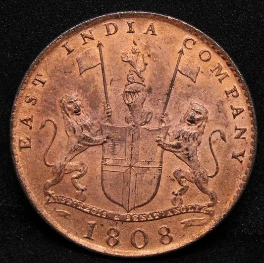 1808 10 Cash East India Company aUNC Admiral gardner shipwreck salvage X Cash