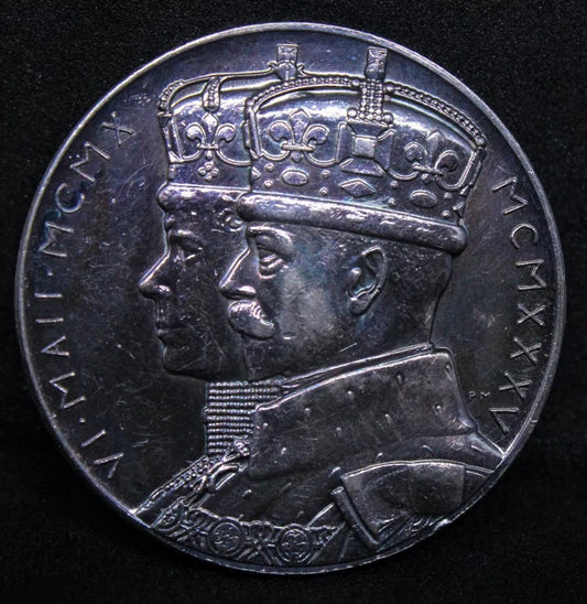 Ag Medal - King George V and Queen Mary Silver Jubilee Eimer#?22029b, BHM#?4249