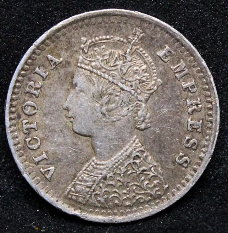 1897 Victoria India-British 2 Annas KM 488 EF