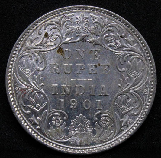 1901-B Victoria India-British Rupee KM 492 UNC #2