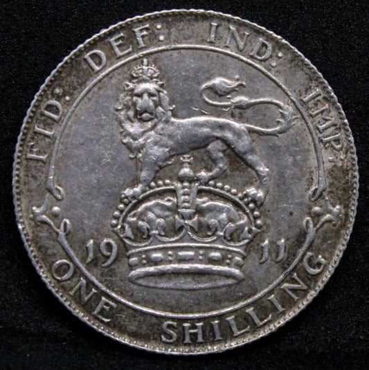 1  Shilling, 1911 George V, S.4013 aUNC #2