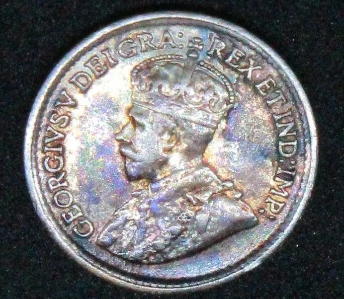 1919 Canada 10 Cents George V KM 23 great colour