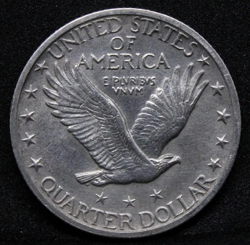 1917 Quarter Dollar United States, Standing Liberty, UNC Full head