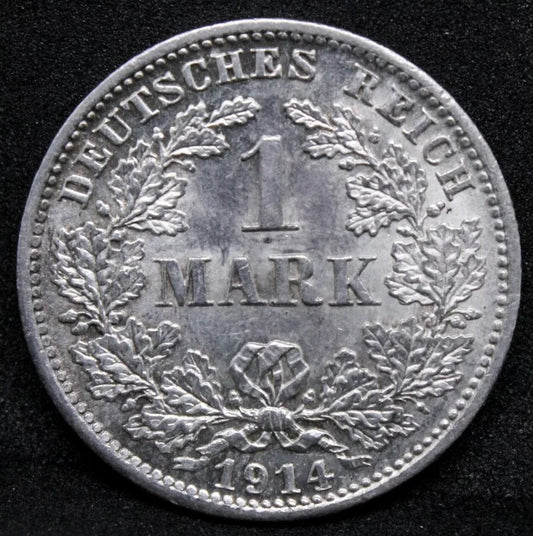 1 Mark 1914 -D German Empire. Wilhelm II. KM-14 UNC #2