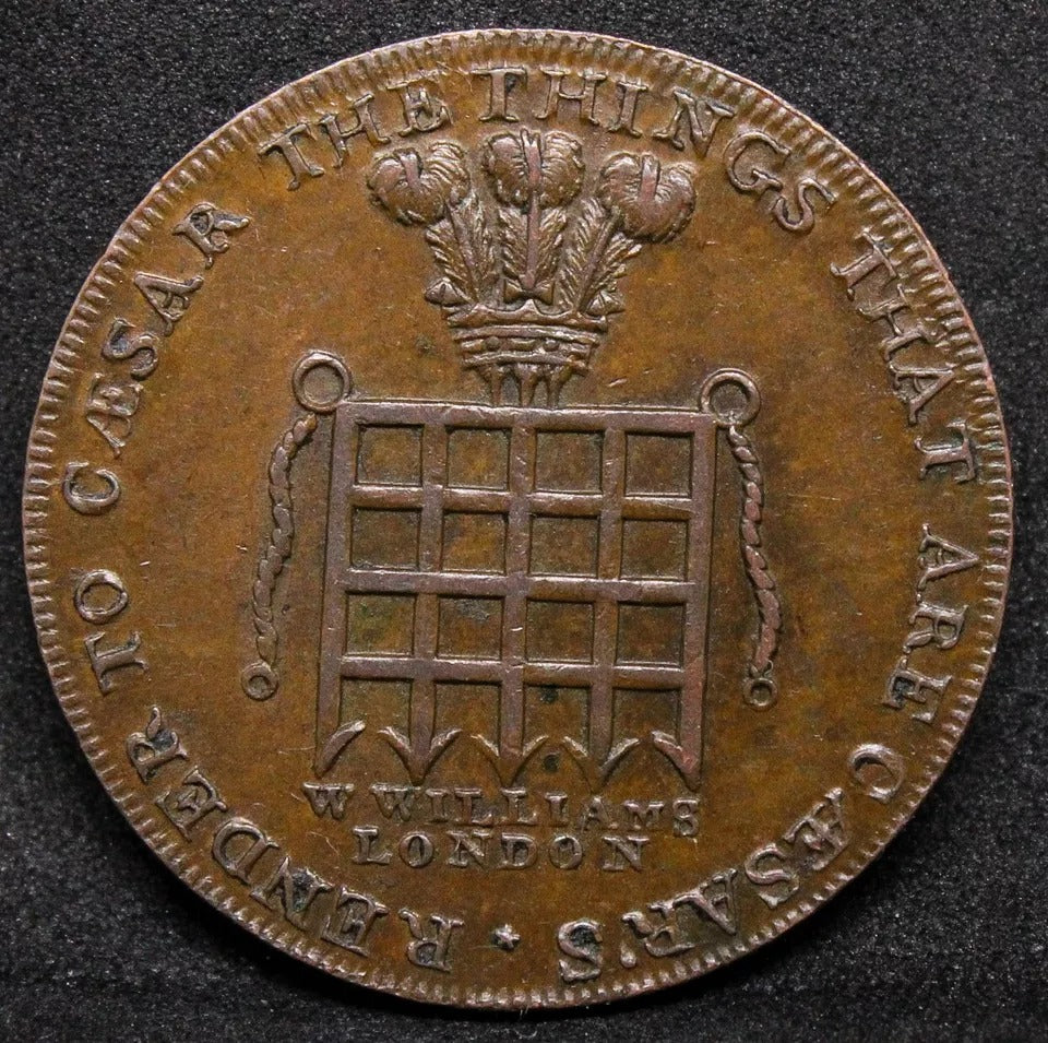 William Williams, Copper Halfpenny, 1795, (D&H Middlesex 915) Token