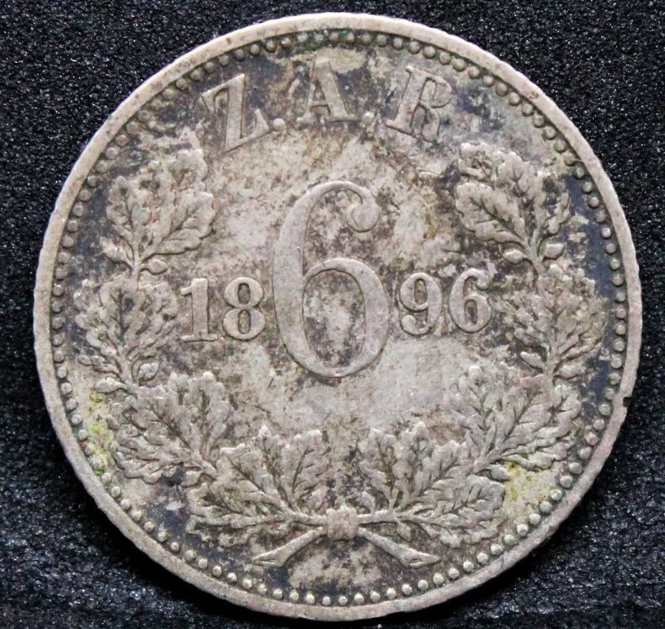 1896 6 Pence (Zuid Afrikaansche Republiek) - South Africa. KM-4 #2