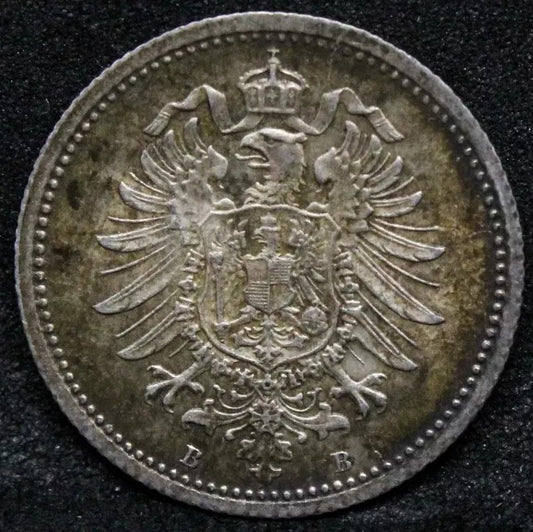 20 Pfennig 1874-B Hannover Mint. Germany Empire Wilhelm I KM-5 UNC