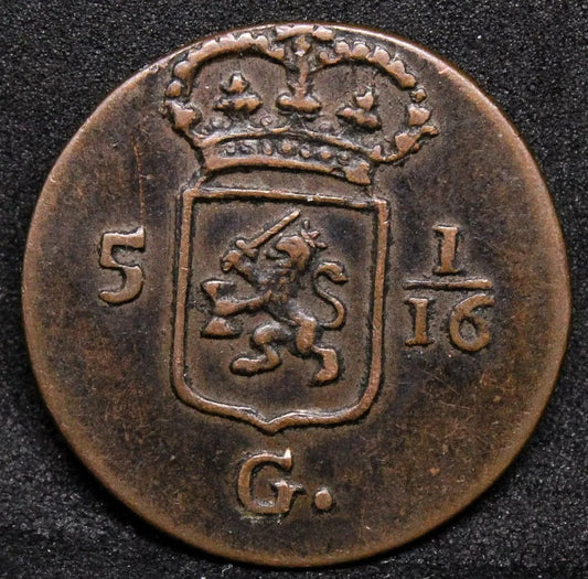 1 Duit 1808. West-Friesland. KM#?76a.