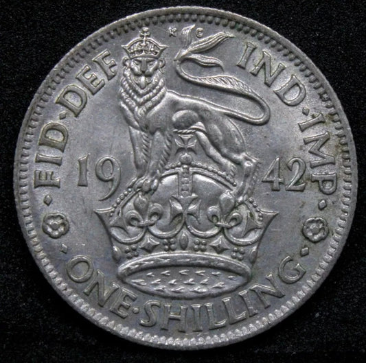 1 Shilling 1942 Scottish Crest. George VI. S.4083. EF