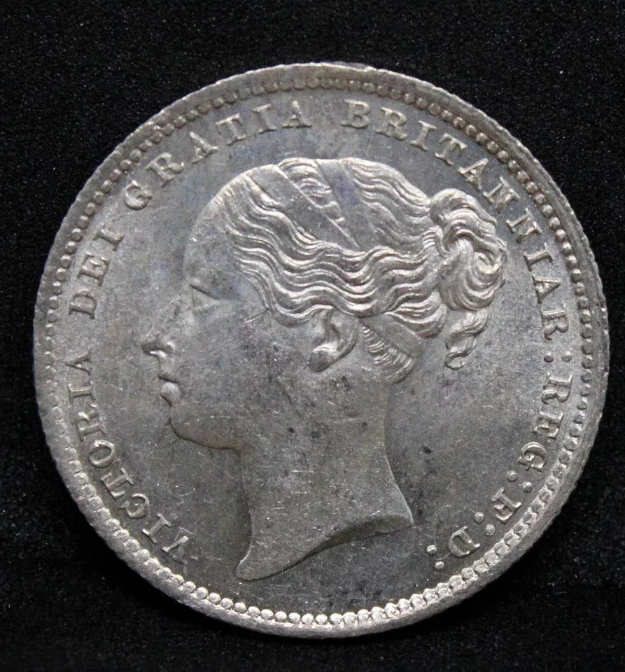 1 Shillin.g 1886, Queen Victoria Young Head. S.3907. UNC SOLD..