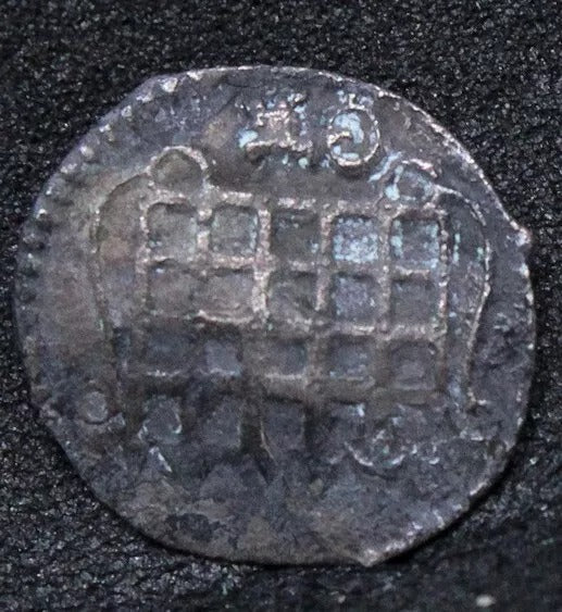 ½ Penny ND (1595-1598) - Elizabeth I 6th issue, MM:key. Hammered Silver