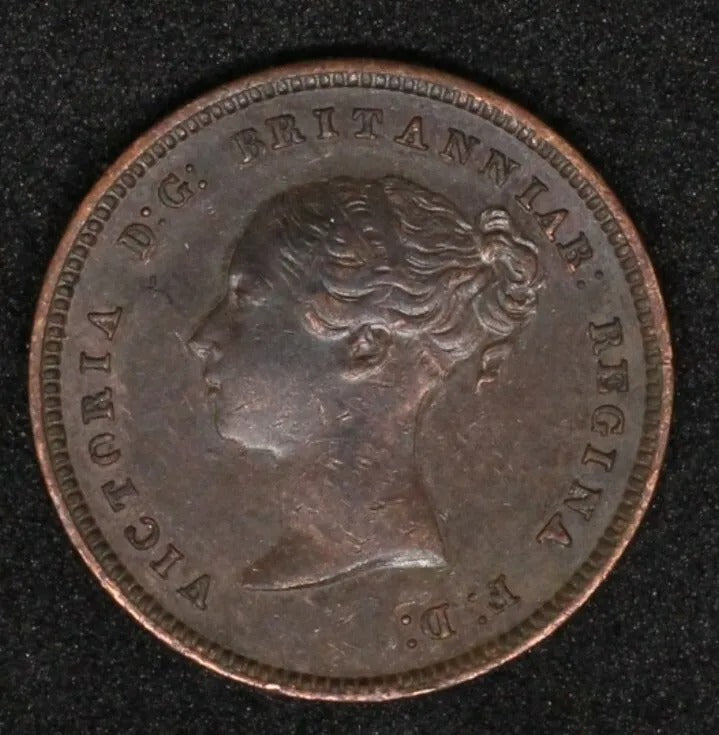 1844 1/2 farthing, Victoria young head colonial coinage #2