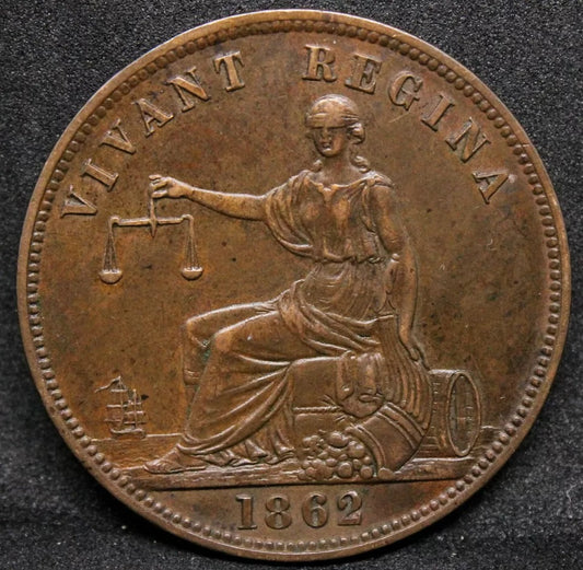 1 Penny Token 1862, New Zealand "Dunedin" KM.Tn17 aUNC