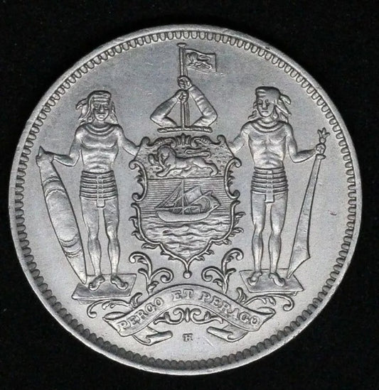 1941-H British North Borneo 5 Cents KM 5 aUNC