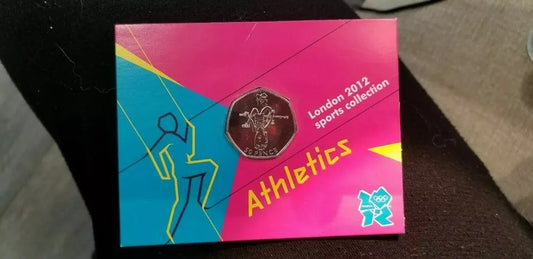 2011 50p Olympic athletics Card Collectable Rare Sport