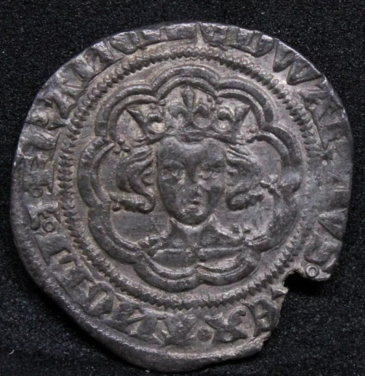 Edward III (1327-1377), Pre-Treaty Halfgroat, series C, mm:cross 1- S.1574