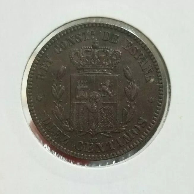 1878 10 Centimos - Alfonso XII - Spain UNC
