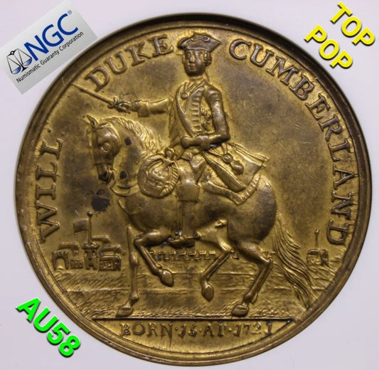1746 Great Britain MI-612-277 BRASS BATTLE OF CULLODEN Medal