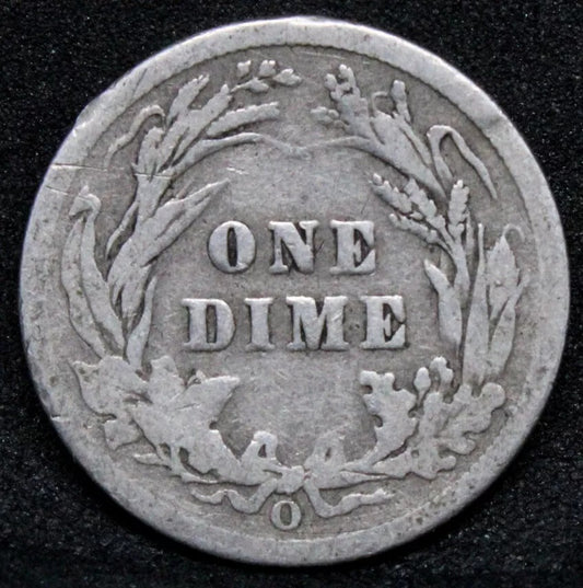 1900 -O 10 Cents /Dime New Orleans Mint, United States Silver coinage G