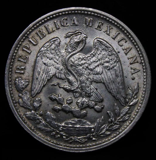1898 Mo-Am Peso, Mexico. Mexico city Mint KM-409.2 UNC Restrike issue