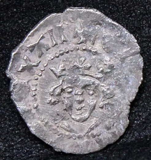 Edward hammered half penny. S.???? silver hammered