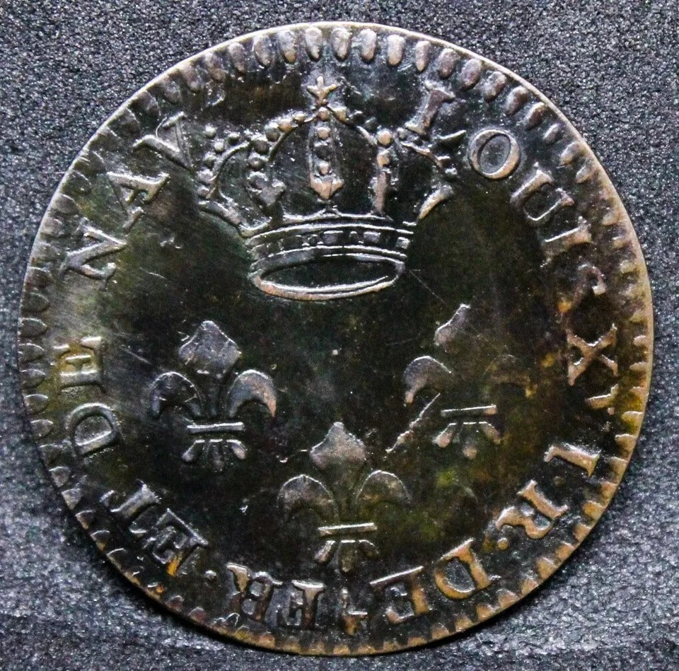 1789-A 2 Sous, French Guiana. KM-1, UNC Or Near So, Superb Strike and surface