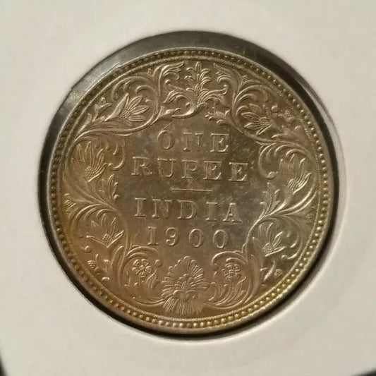 1900 India-British Rupee Victoria KM 492 UNC