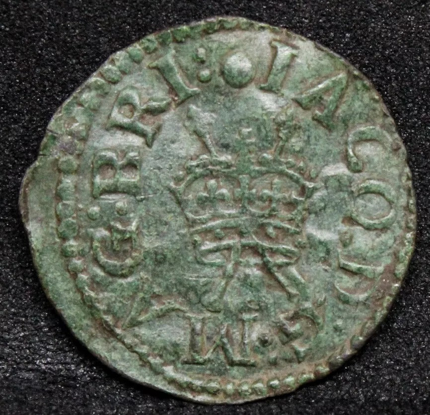 Lennox Farthing Type 3(1616-1622) MM > Roundel. Poss Contemp Forgery ,Everson 38