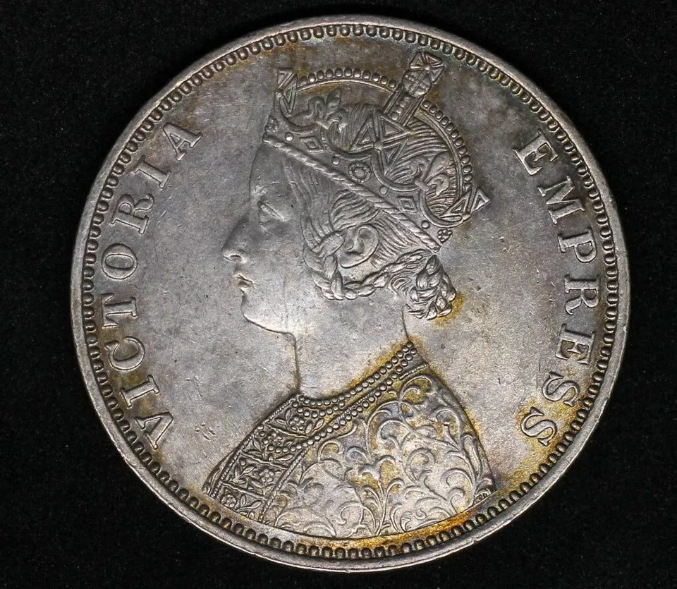1900 India-British Rupee Victoria KM 492 GEF