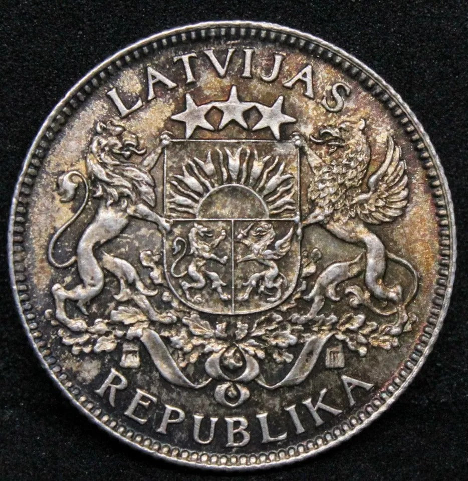 1 Lats 1928 Latvia Republic. Km-7 UNC