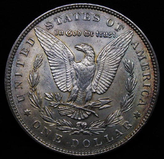1887 Morgan Dollar $1, United States America Coin, USA Silver Coin. UNC