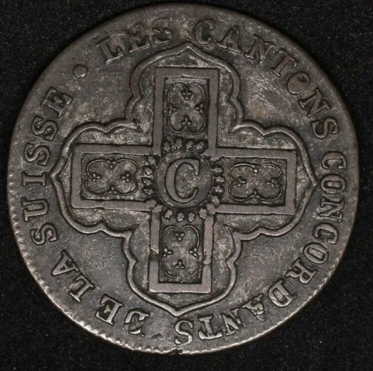1827 1 Batzen, Canton De Vaud, Switzerland KM-20